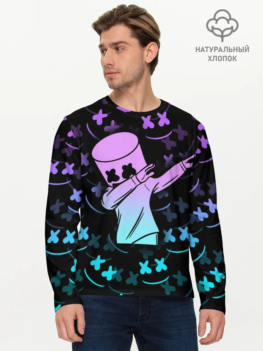 Мужской лонгслив базовый / FORTNITE x MARSHMELLO