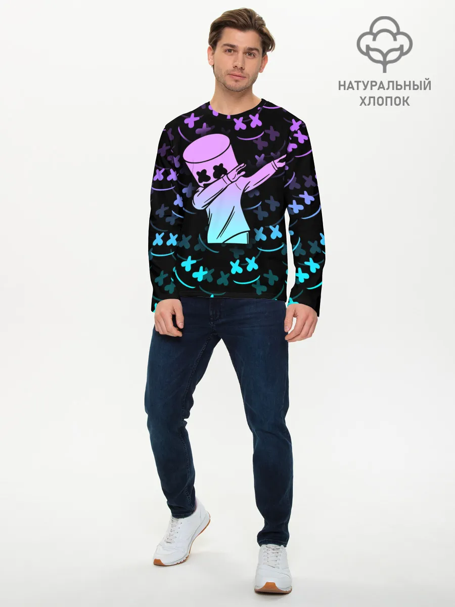 Мужской лонгслив базовый / FORTNITE x MARSHMELLO