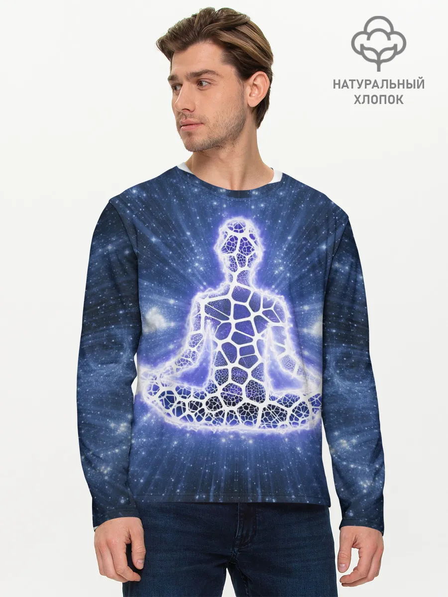 Мужской лонгслив базовый / Медитация