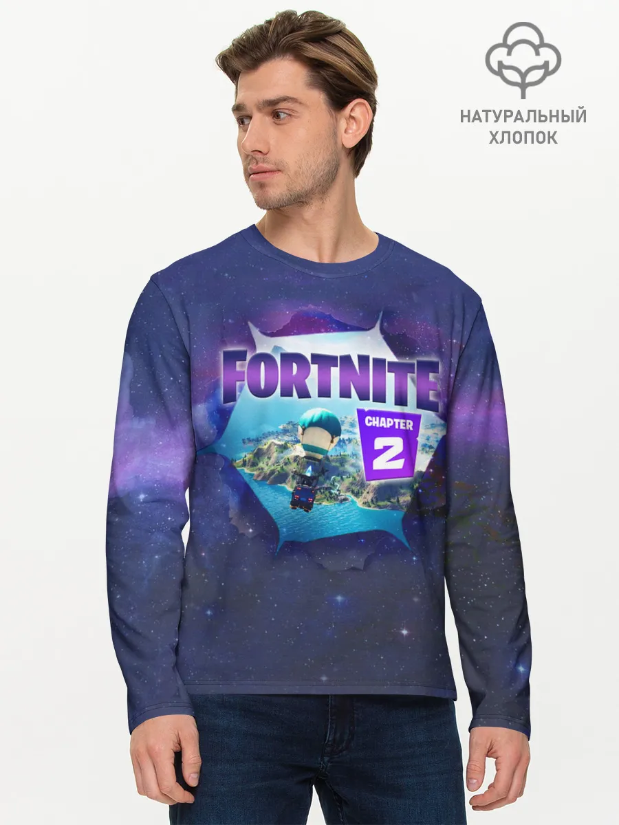 Мужской лонгслив базовый / Fortnite