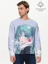 Мужской лонгслив базовый / Hatsune Miku. Winter