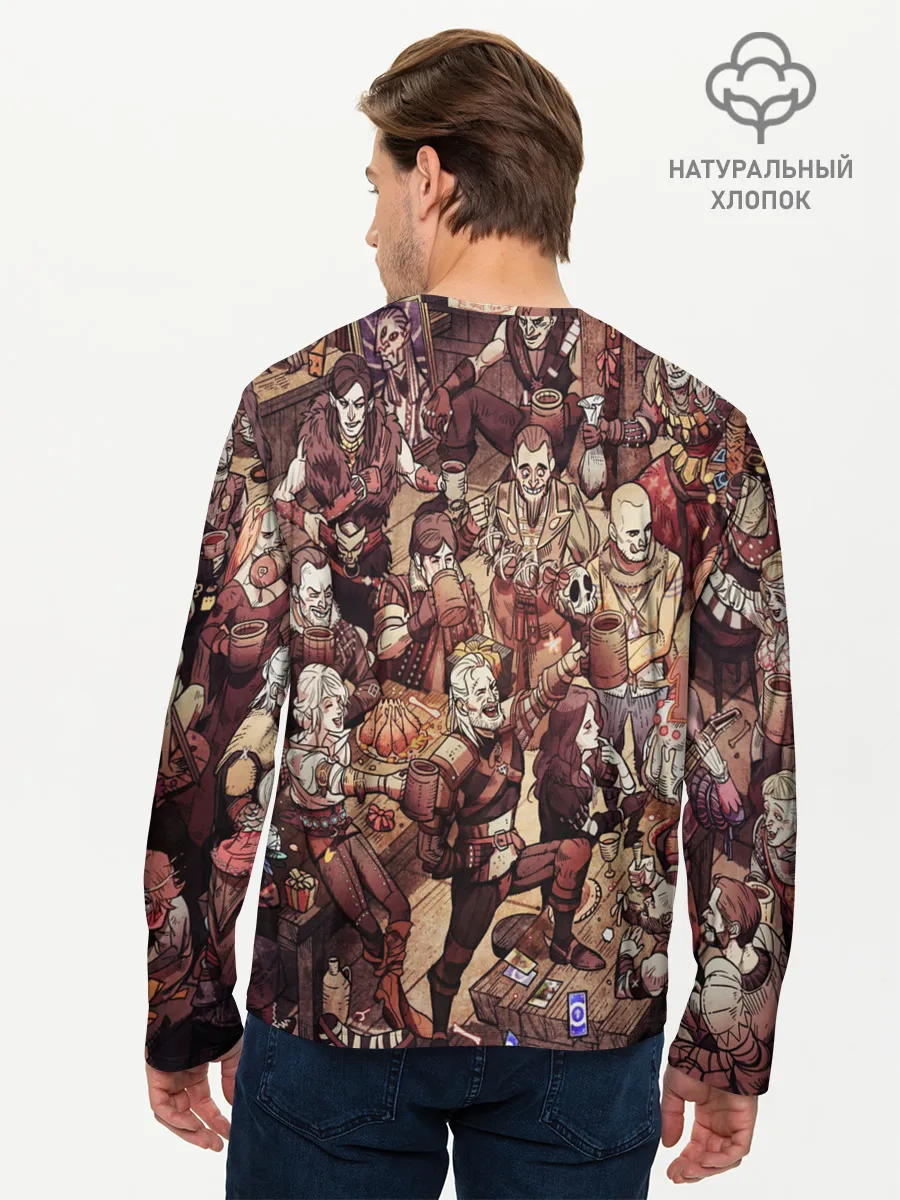 Мужской лонгслив базовый / Ведьмак