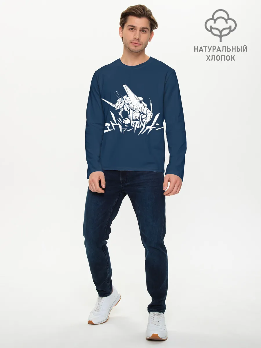 Мужской лонгслив базовый / Символика Евангелион