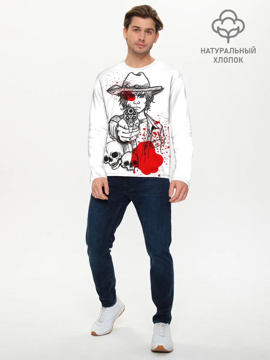 Мужской лонгслив базовый / The Walking Dead