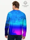 Мужской лонгслив базовый / ABSTRACT NEON
