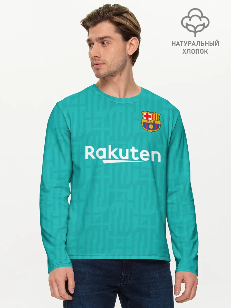 Мужской лонгслив базовый / Barcelona third 19-20