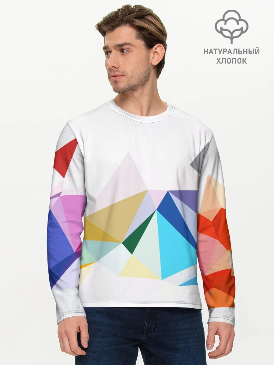 Мужской лонгслив базовый / GEOMETRY