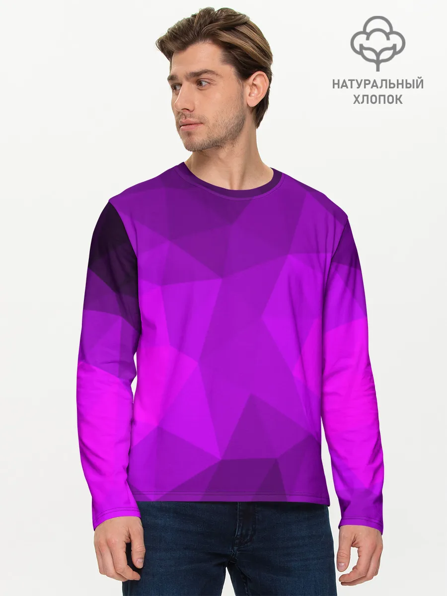 Мужской лонгслив базовый / НЕОНОВАЯ АБСТРАКЦИЯ