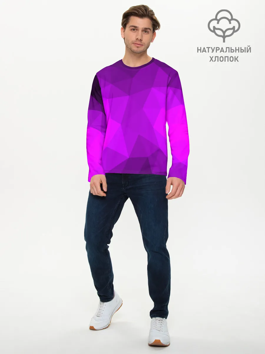 Мужской лонгслив базовый / НЕОНОВАЯ АБСТРАКЦИЯ
