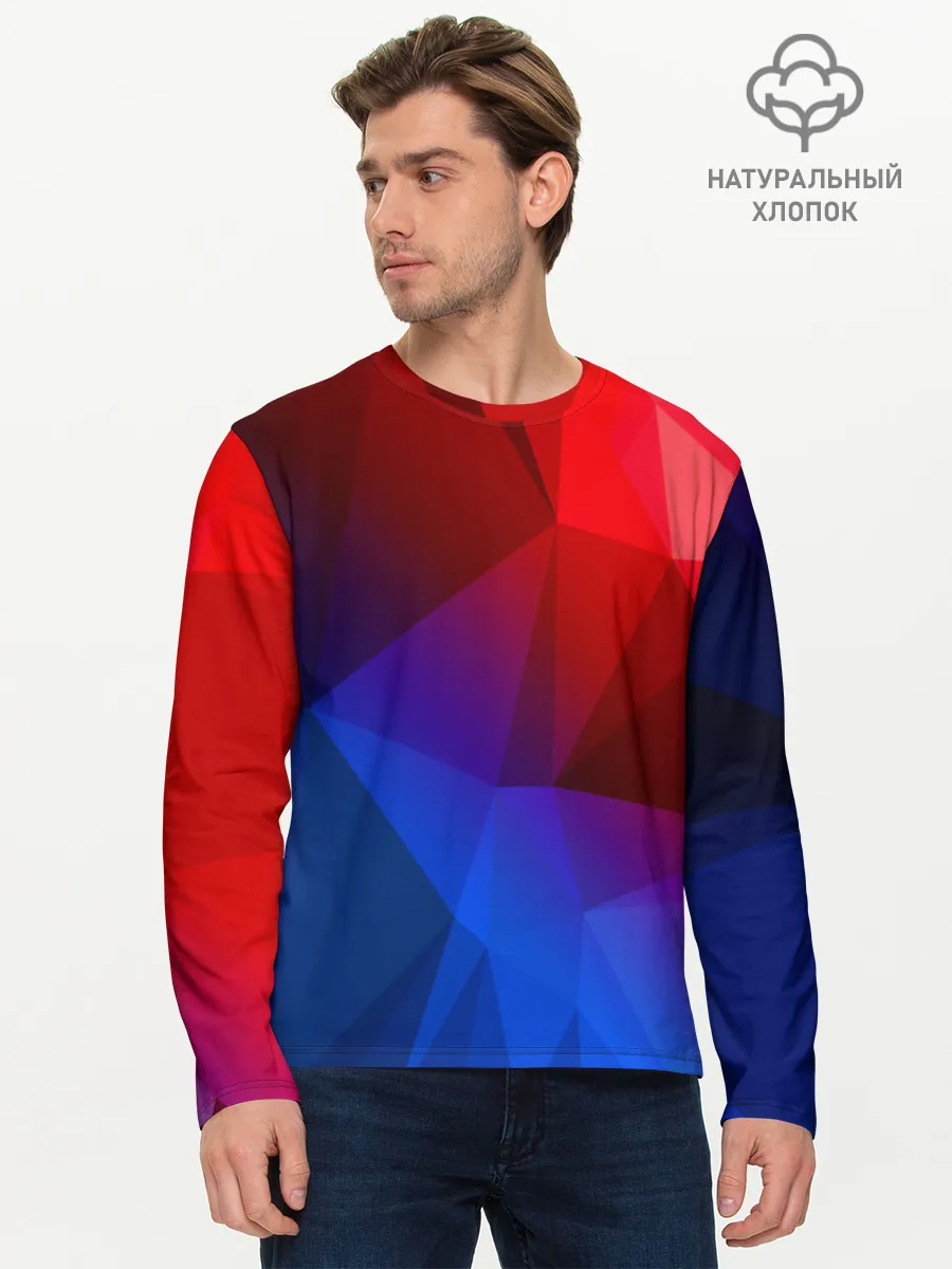 Мужской лонгслив базовый / RED&BLUE