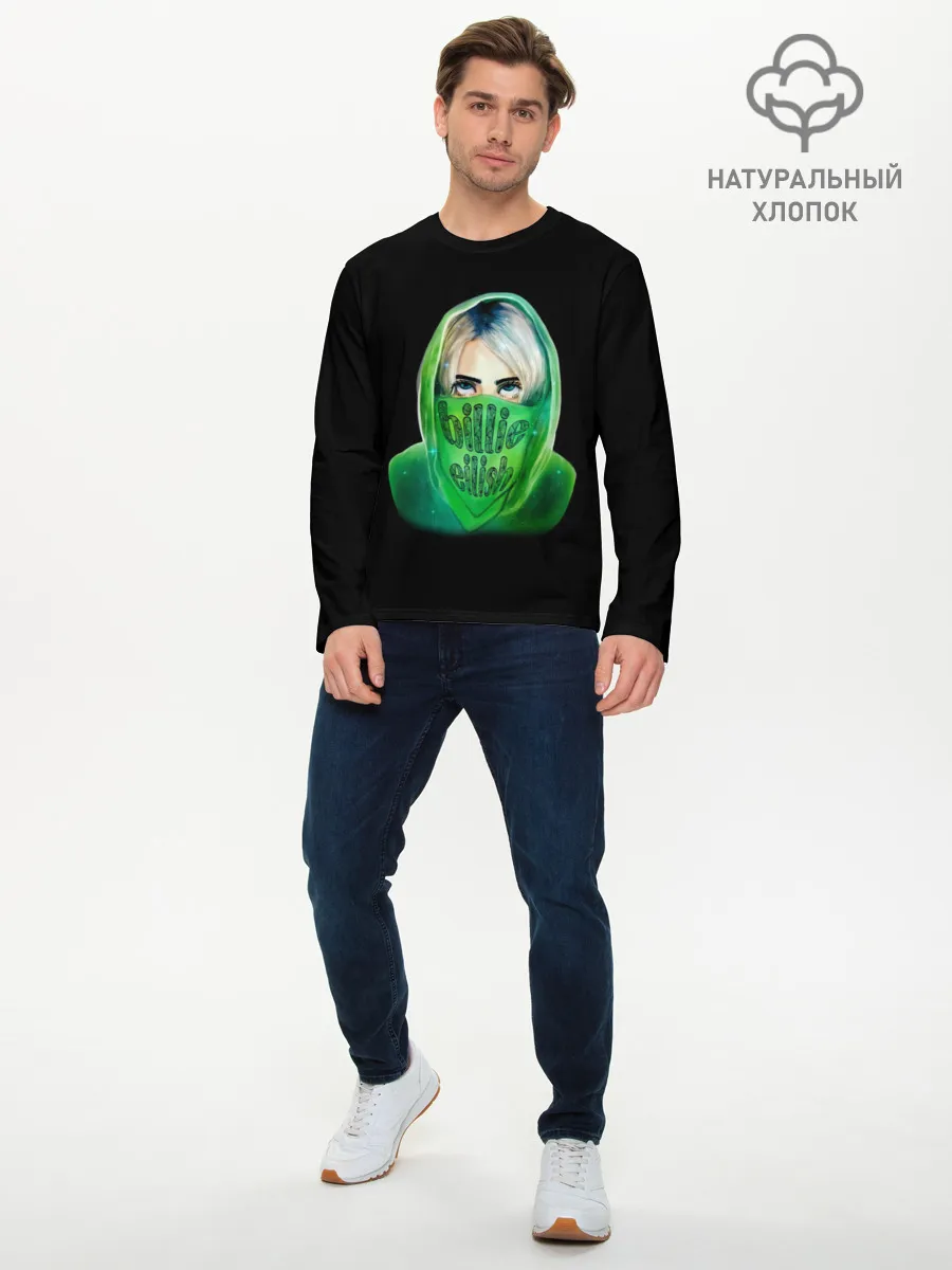 Мужской лонгслив базовый / Billie Eilish