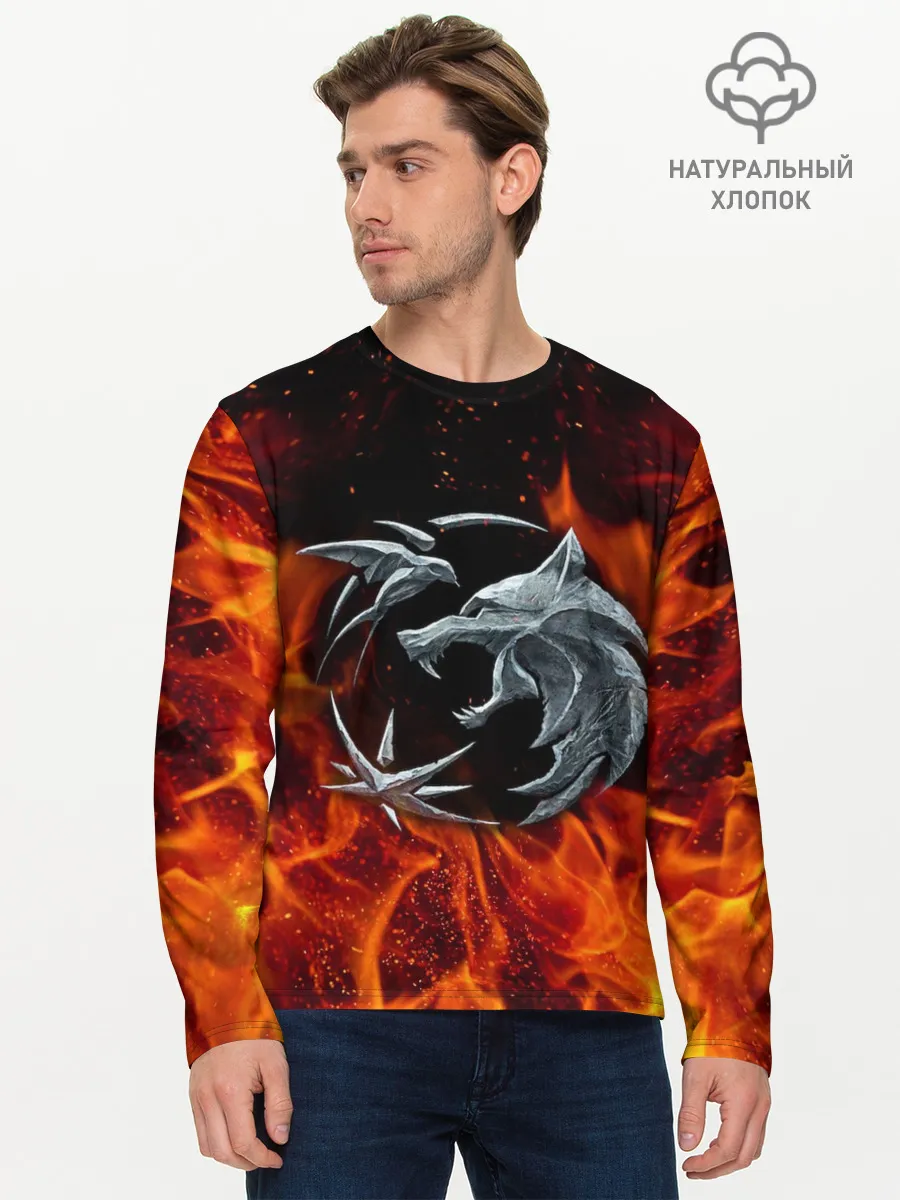 Мужской лонгслив базовый / СЕРИАЛ ВЕДЬМАК