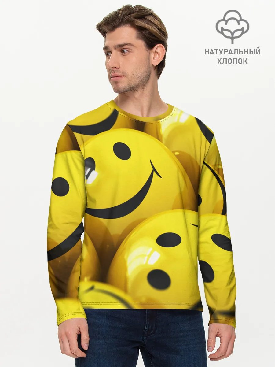 Мужской лонгслив базовый / YELLOW SMILE
