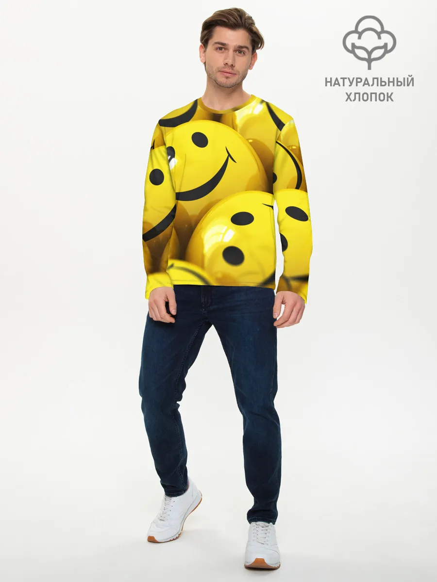Мужской лонгслив базовый / YELLOW SMILE