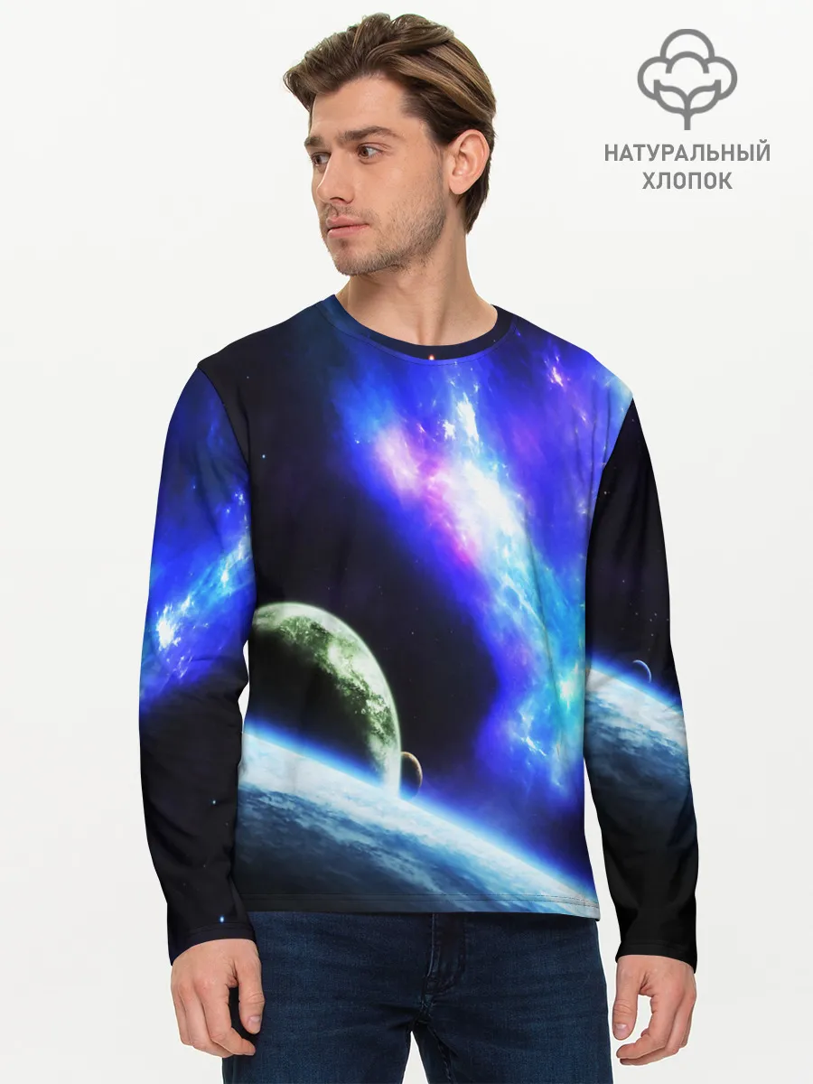 Мужской лонгслив базовый / ЗЕМЛЯ