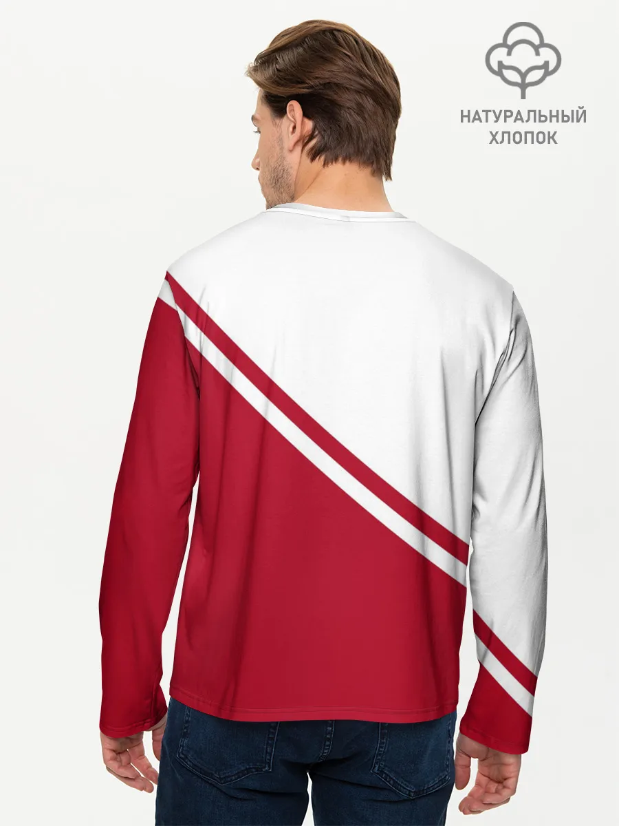 Мужской лонгслив базовый / Chicago Bulls Red-White