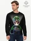Мужской лонгслив базовый / Luigis Mansion