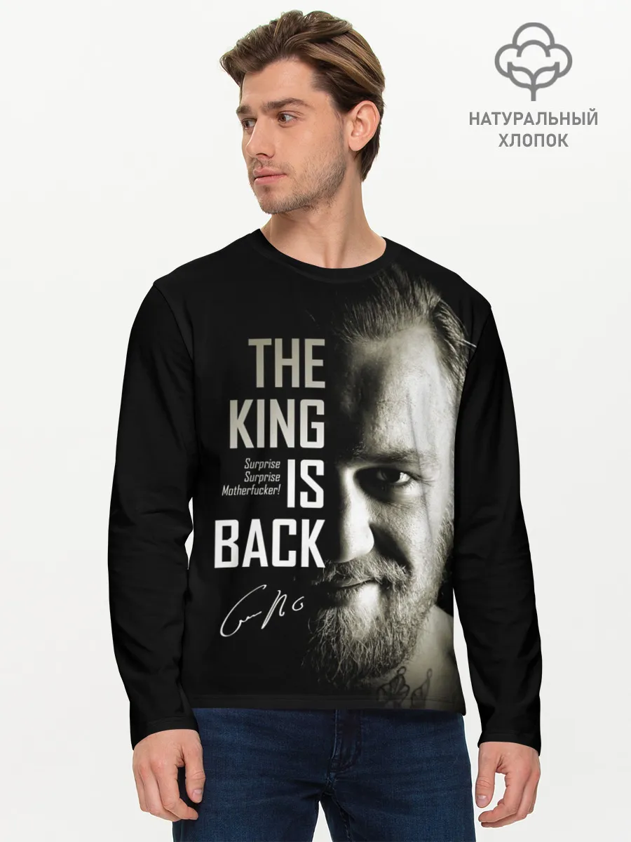 Мужской лонгслив базовый / Конор Макгрегор