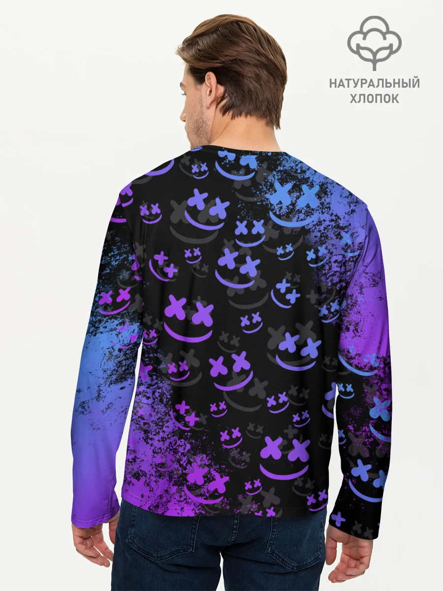 Мужской лонгслив базовый / Marshmello