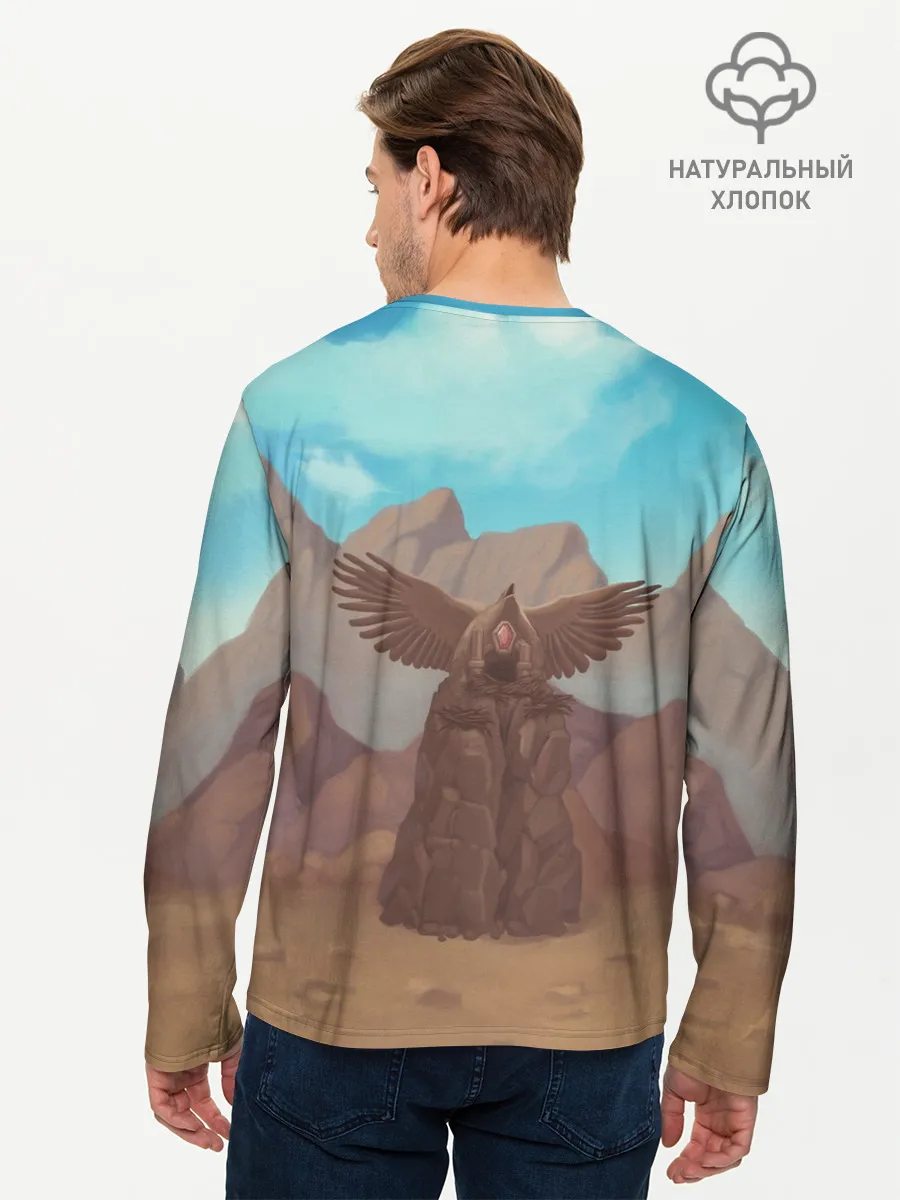 Мужской лонгслив базовый / Сэр Троглодит - Варвар