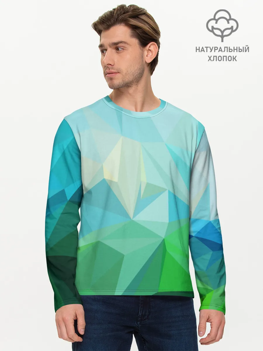 Мужской лонгслив базовый / GEOMETRY