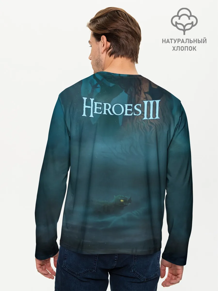 Мужской лонгслив базовый / Сэр Троглодит - Болото, англ