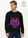 Мужской лонгслив базовый / Samurai Retro Neon