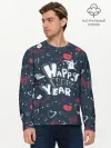 Мужской лонгслив базовый / Happy new Year