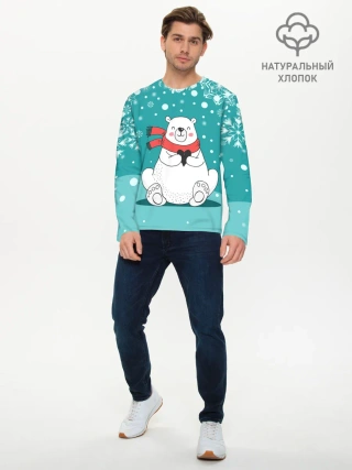 Мужской лонгслив базовый / North bear