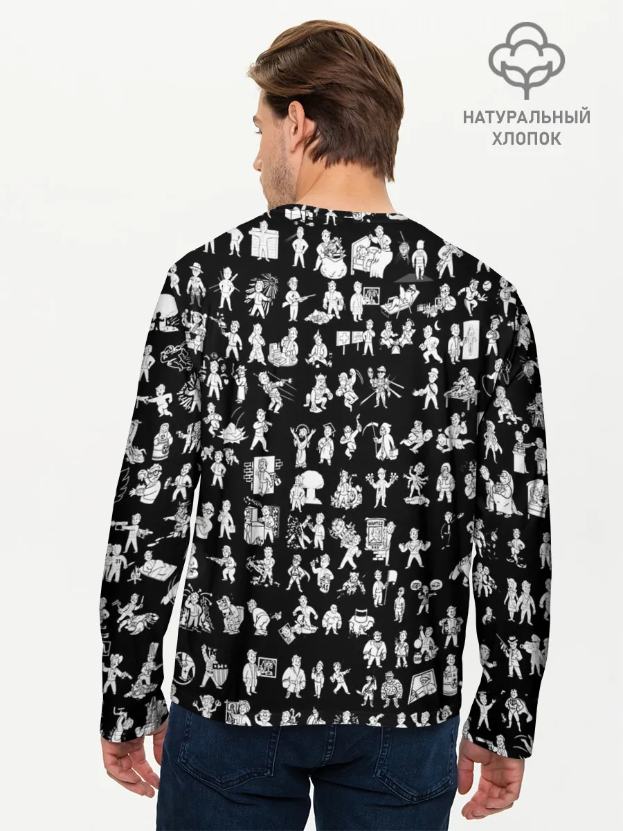 Мужской лонгслив базовый / FALLOUT BLACK