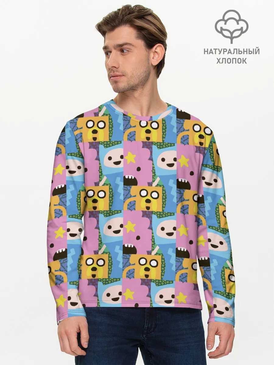 Мужской лонгслив базовый / Время приключений