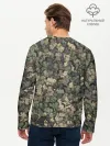 Мужской лонгслив базовый / Камуфляж Зеленый Слоник