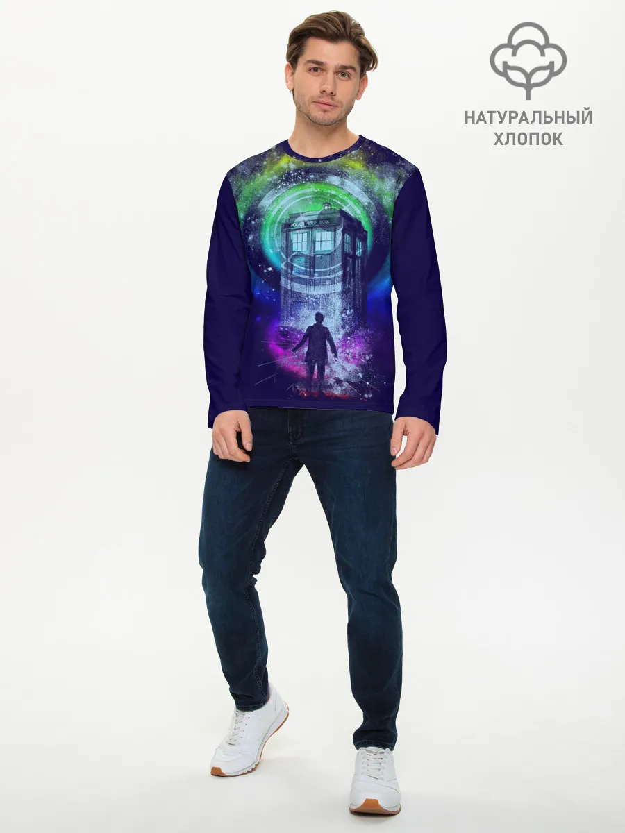 Мужской лонгслив базовый / Доктор Кто