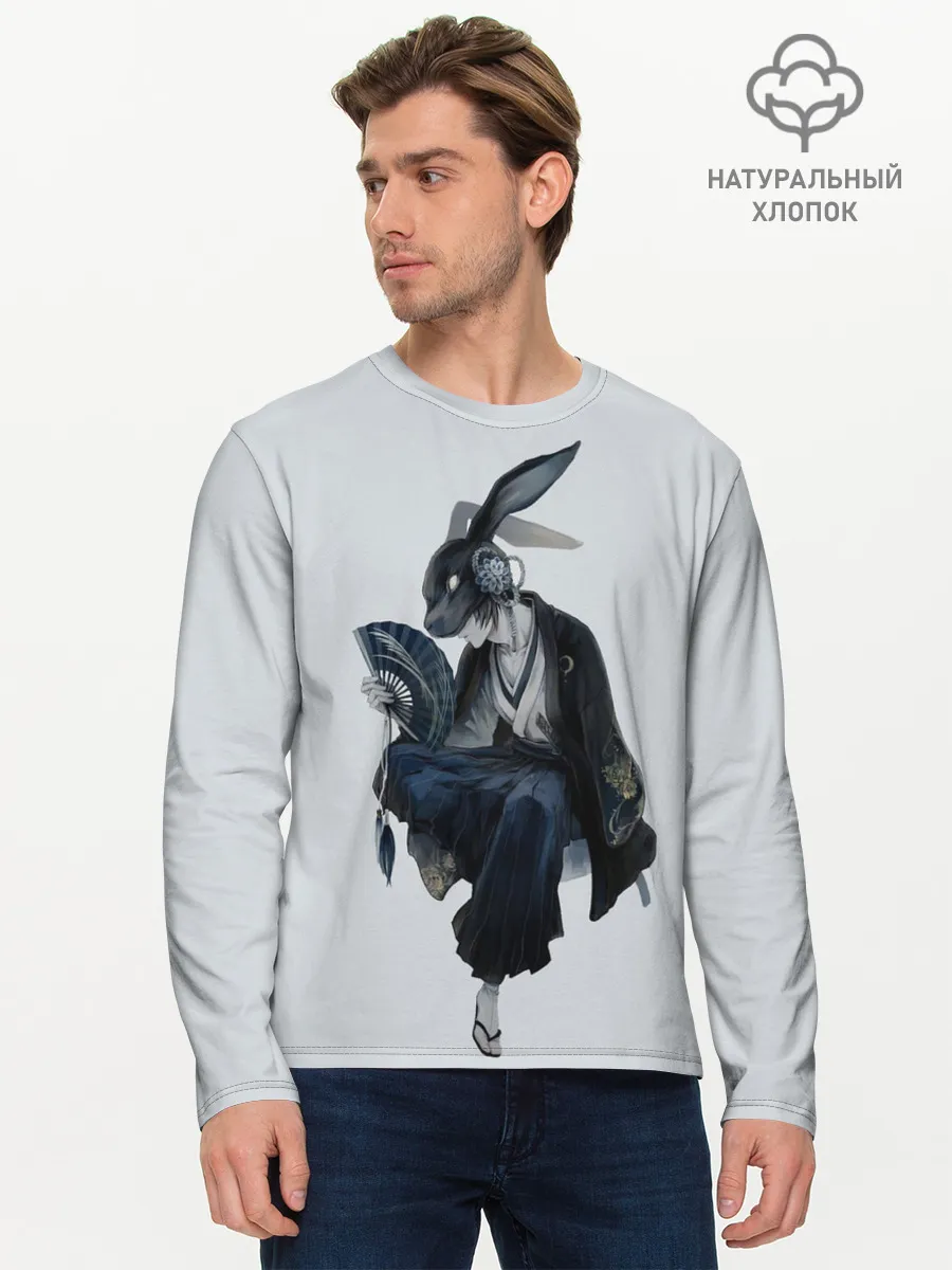 Мужской лонгслив базовый / ушки