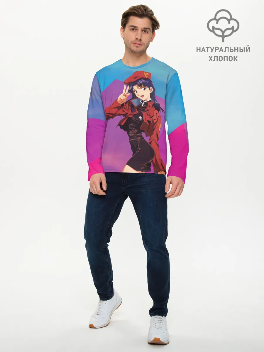 Мужской лонгслив базовый / Misato Katsuragi