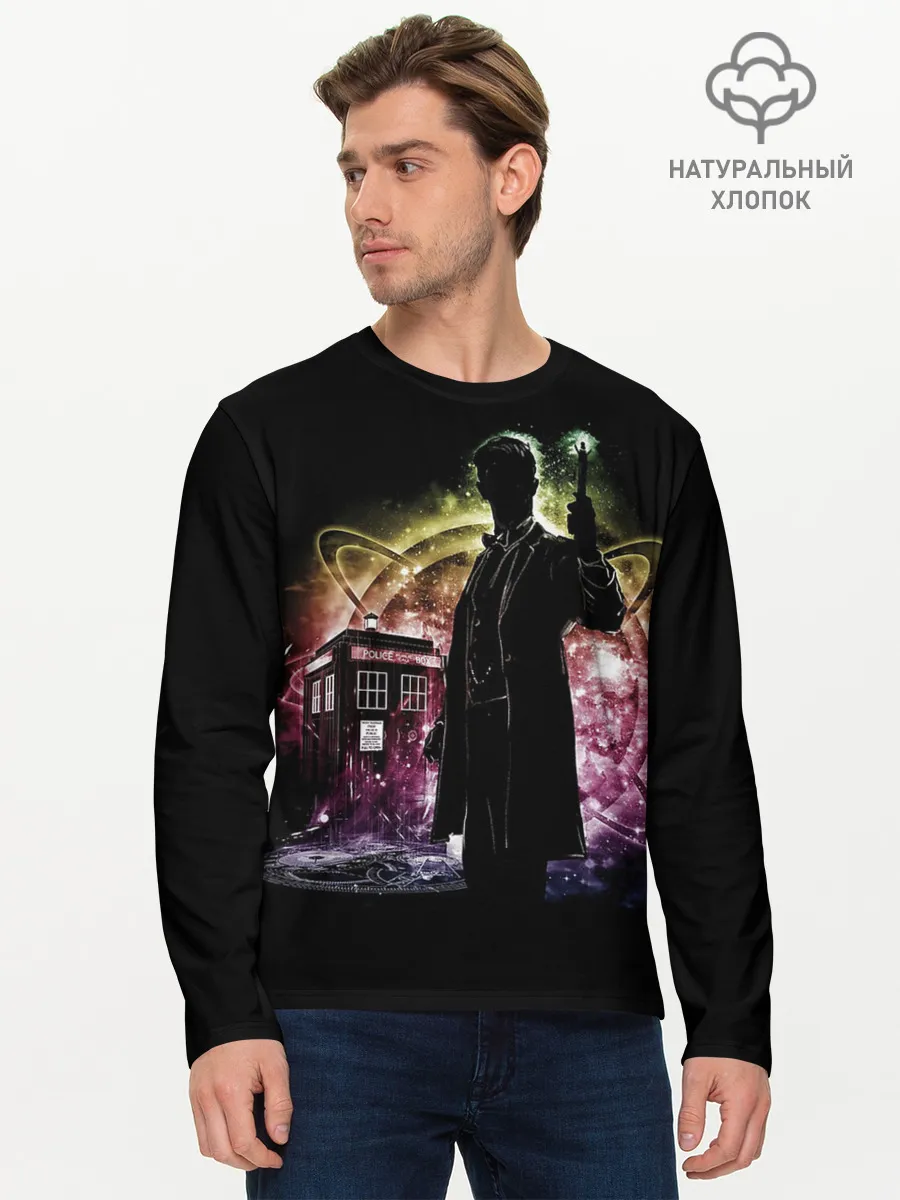 Мужской лонгслив базовый / Doctor Who