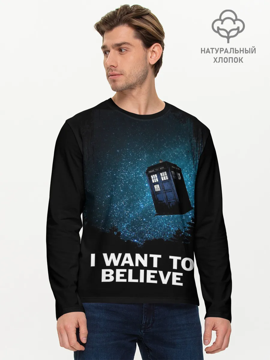 Мужской лонгслив базовый / Doctor Who