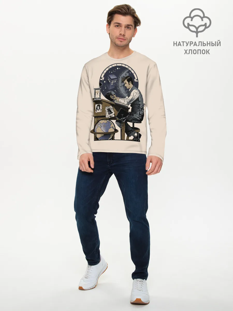 Мужской лонгслив базовый / Doctor Who