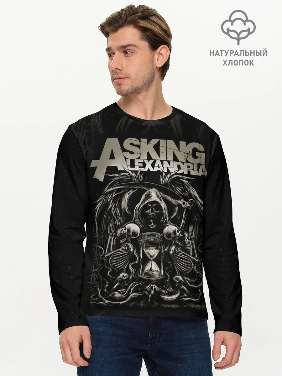 Мужской лонгслив базовый / Asking Alexandria