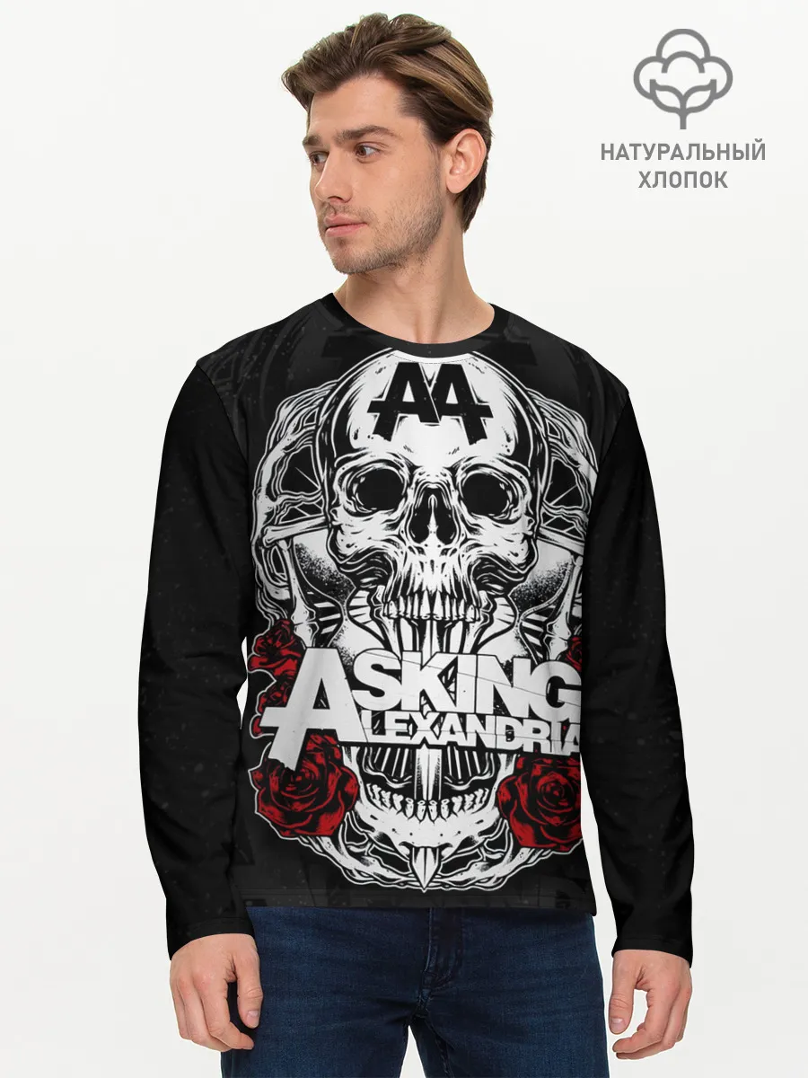 Мужской лонгслив базовый / Asking Alexandria