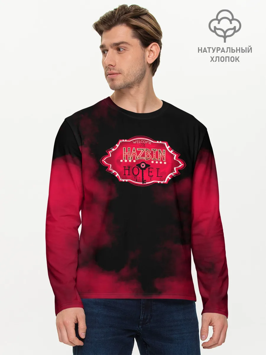 Мужской лонгслив базовый / Hazbin Hotel