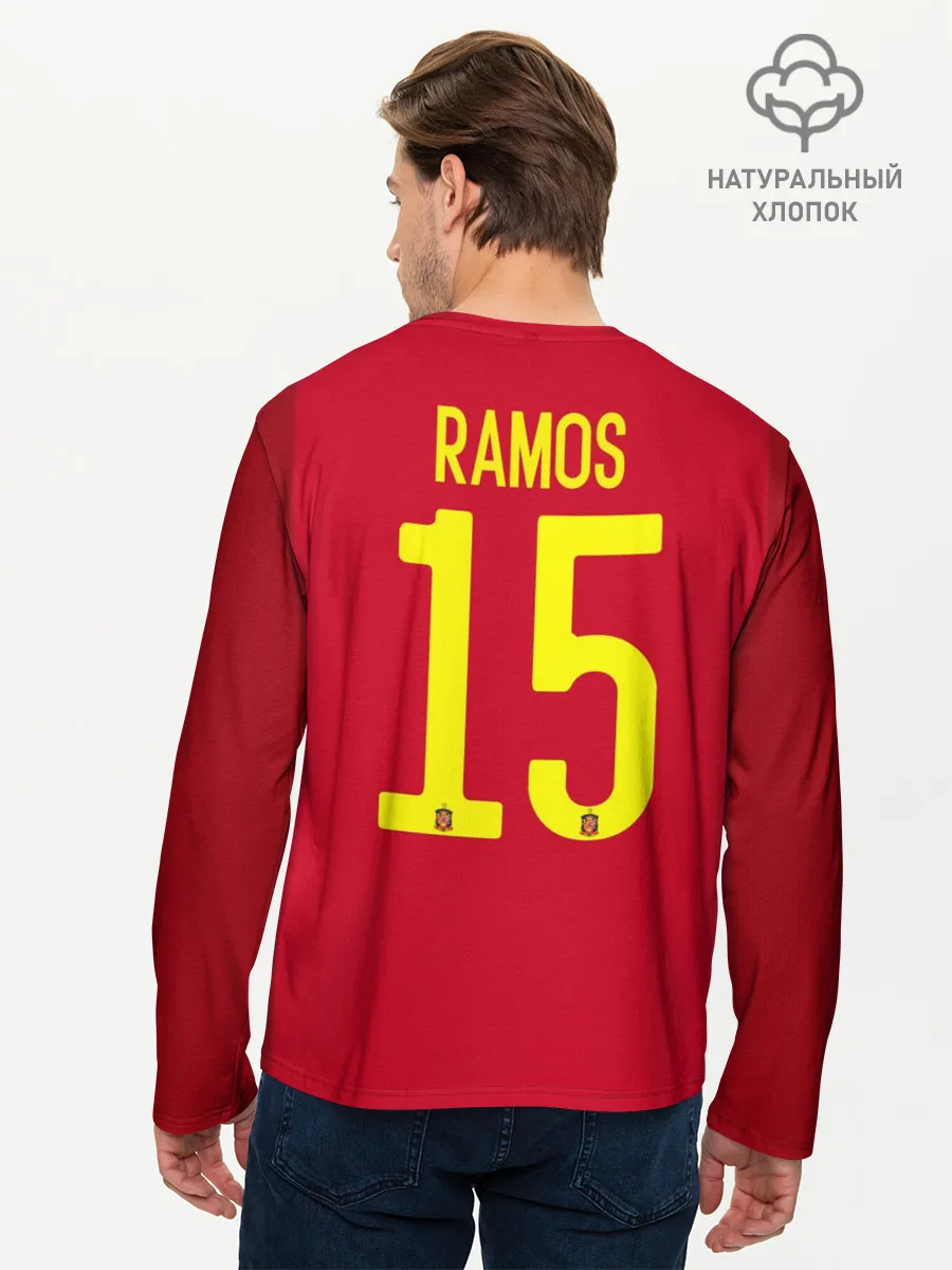 Мужской лонгслив базовый / Ramos home EURO 2020