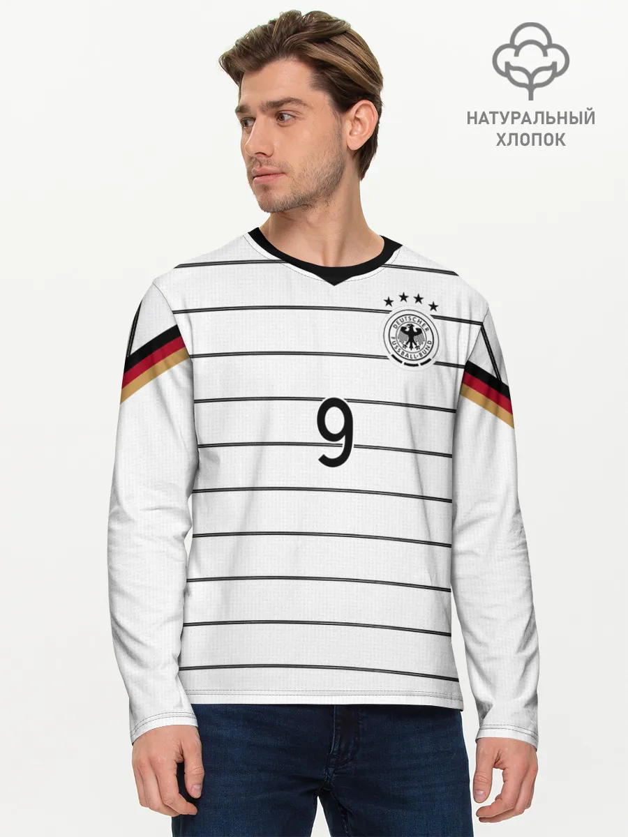 Мужской лонгслив базовый / Werner home EURO 2020