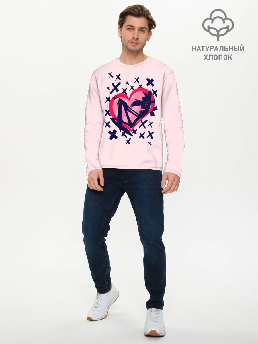 Мужской лонгслив базовый / Отель Хазбин