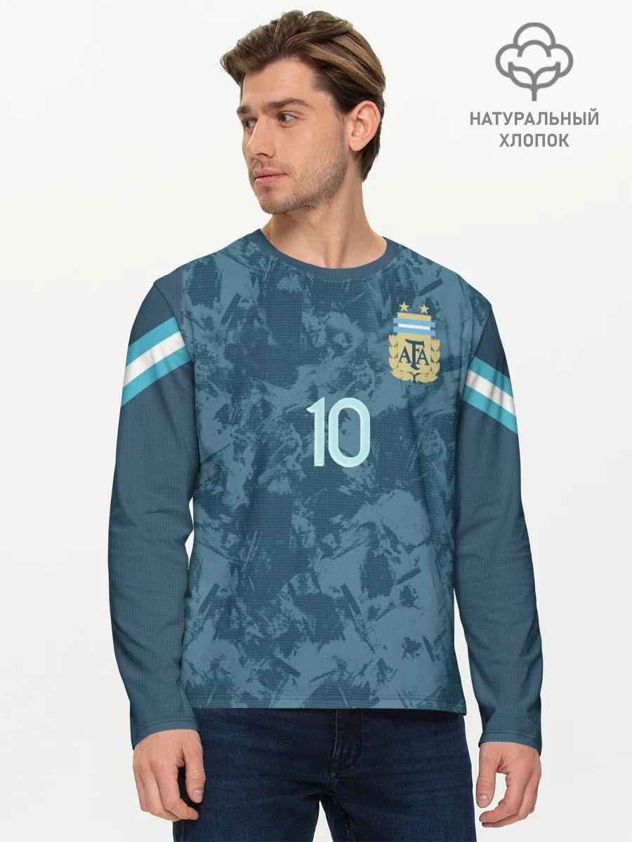 Мужской лонгслив базовый / Messi away Copa America 2020