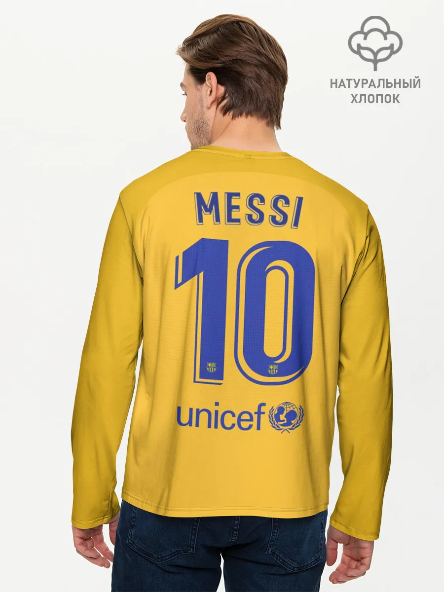 Мужской лонгслив базовый / Messi 4-th kit 19-20