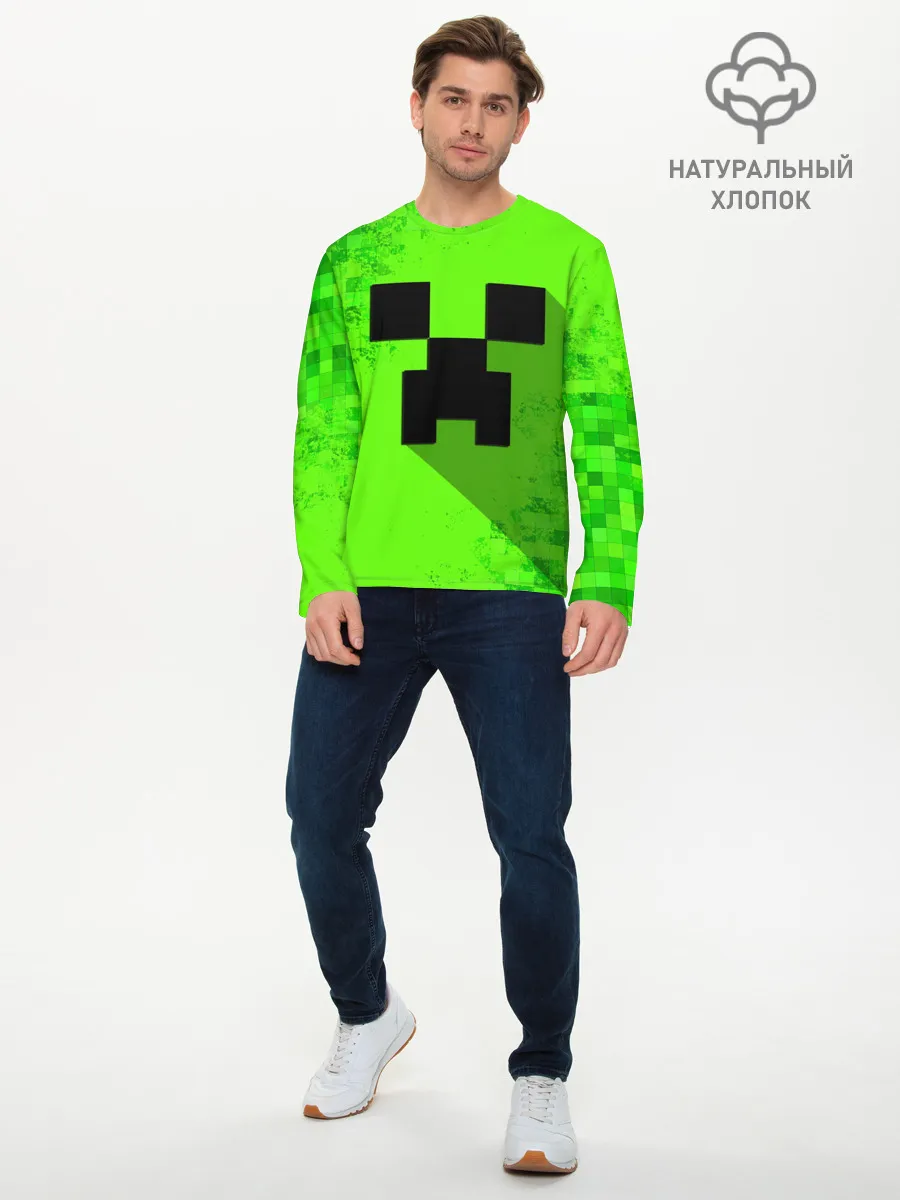 Мужской лонгслив базовый / MINECRAFT