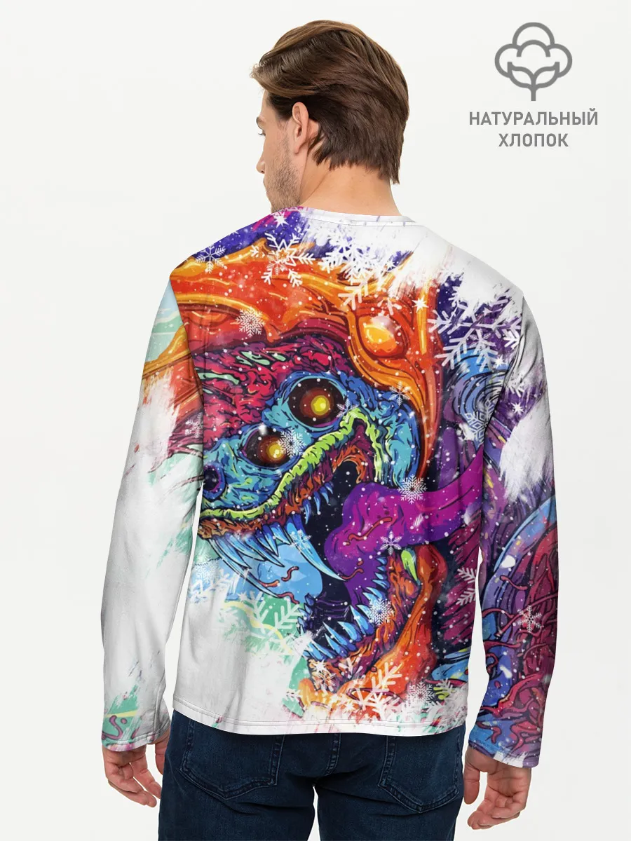 Мужской лонгслив базовый / Новогодний CS GO