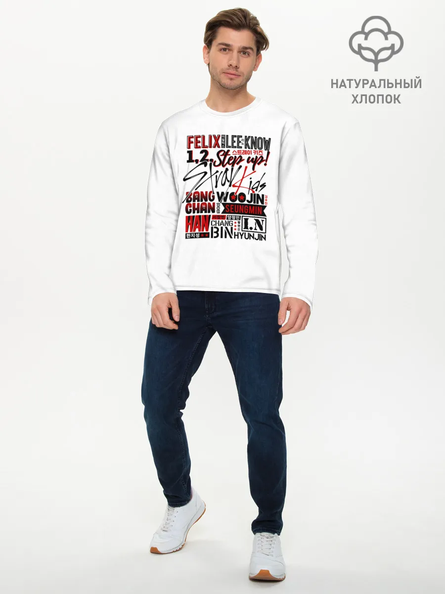 Мужской лонгслив базовый / Stray Kids