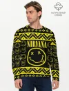 Мужской лонгслив базовый / НОВОГОДНЯЯ NIRVANA